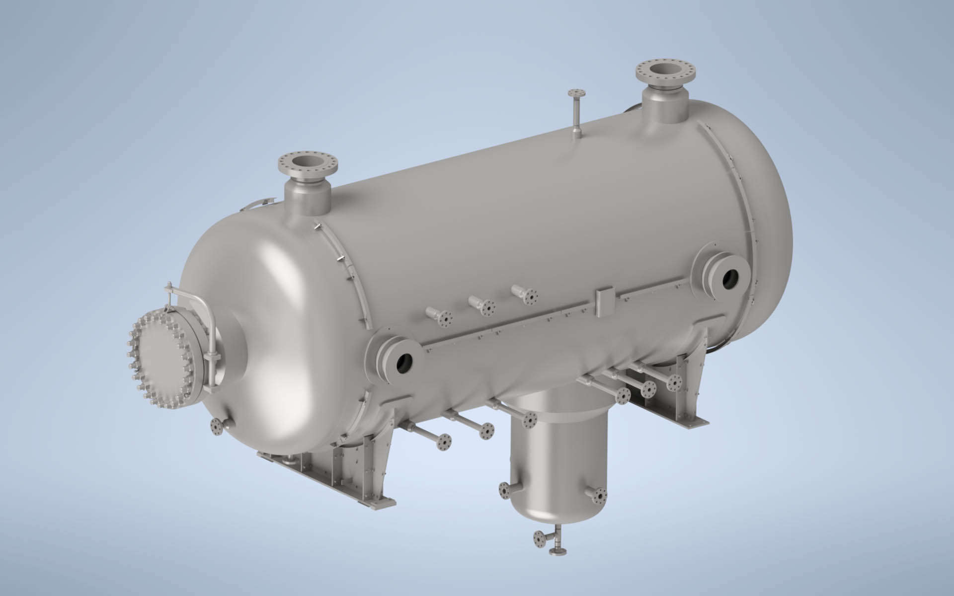 Tamburo per gas riciclo - Recycle gas compresso drum