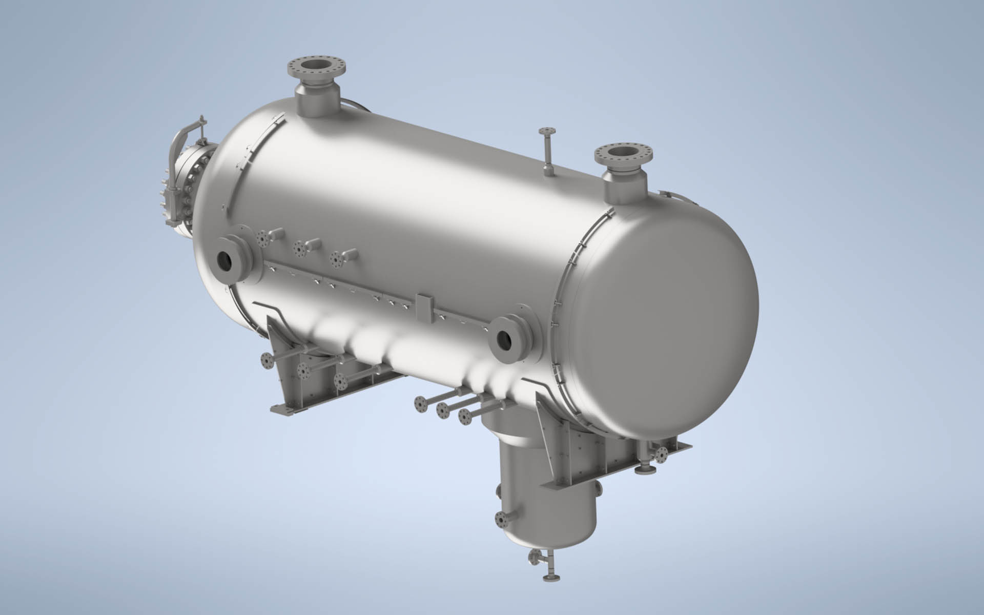 Tamburo per gas riciclo - Recycle gas compresso drum