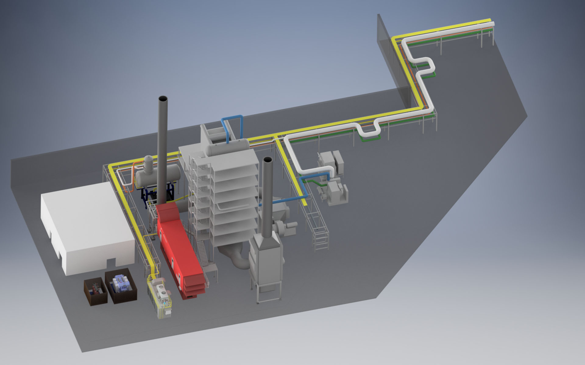 Impianto a cogenerazione (layout autorizzativo) - Cogeneration plant